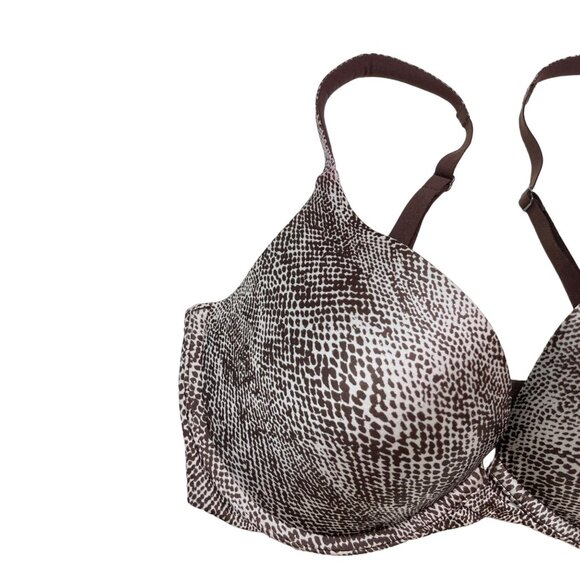 Victoria's Secret 34DD Perfect One Padded Bra Underwire Snakeskin Adjustable - Picture 5 of 13